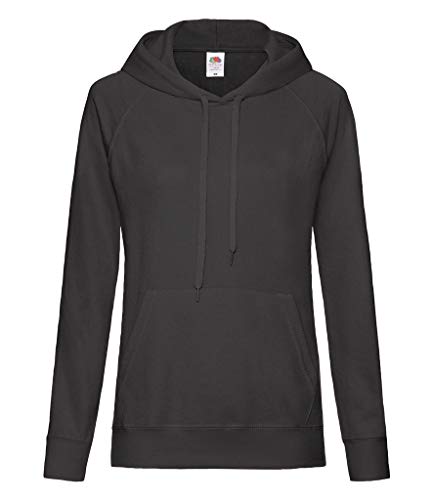 Fruit of the Loom - Lady-Fit Hooded Sweat XL,Black von Fruit of the Loom