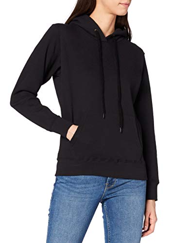 Fruit of the Loom - Lady-Fit Hooded Sweat XS,Black von Fruit of the Loom