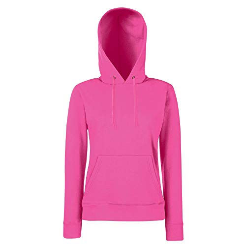 Fruit of the Loom - Lady-Fit Hooded Sweat XS,Fuchsia von Fruit of the Loom