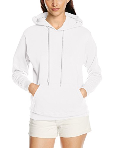 Fruit of the Loom - Lady-Fit Hooded Sweat XXL,White von Fruit of the Loom