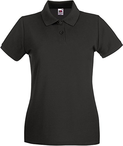 Fruit of the Loom Lady-Fit Premium Polo Gr. M, Grau - Light Graphite von Fruit of the Loom