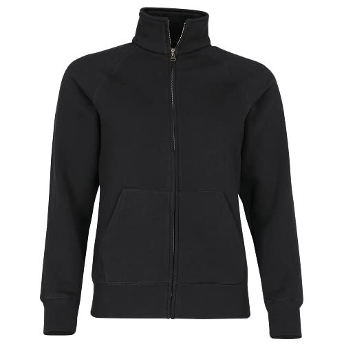 Fruit of the Loom - Lady-Fit Sweat Jacket - Modell 2013 / Black, M M,Black von Fruit of the Loom