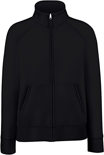 Fruit of the Loom - Lady-Fit Sweat Jacket - Modell 2013 / Black, M M,Black von Fruit of the Loom