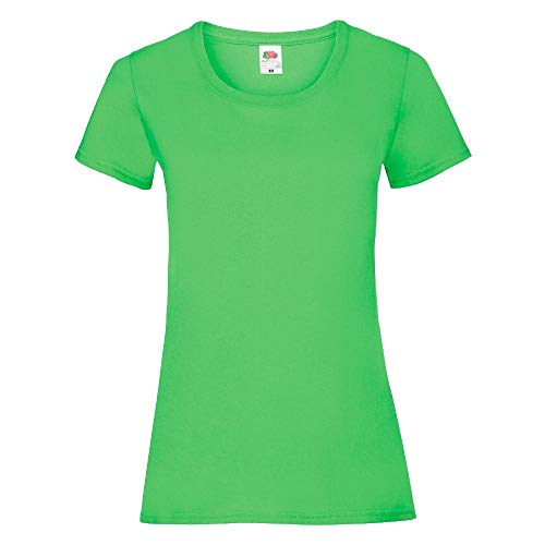 Fruit of the Loom - Lady-Fit T-Shirt 'Valueweight T' / Lime Green, XS von Fruit of the Loom