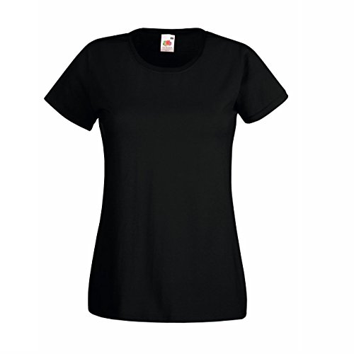 Fruit of the Loom Lady-Fit Valueweight T 5er Pack, Farbe:Black;Größe:2XL von Fruit of the Loom