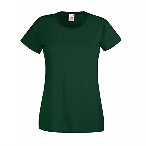 Fruit of the Loom Lady-Fit Valueweight T 5er Pack, Farbe:Bottle Green;Größe:S von Fruit of the Loom