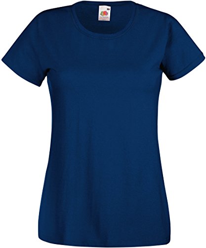 Fruit of the Loom Lady-Fit Valueweight T 61-372-0 M,Navy von Fruit of the Loom