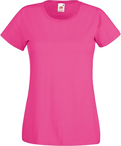 Fruit of the Loom - Lady-Fit Valueweight T - Fuchsia - M (12) von Fruit of the Loom