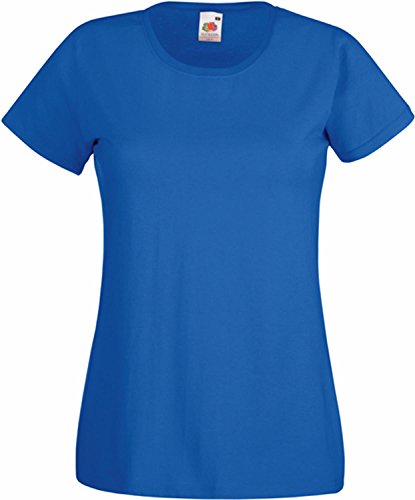 Fruit of the Loom - Lady-Fit Valueweight T - Modell 2013, Farbe:royal, GröÃŸe:XL von Fruit of the Loom