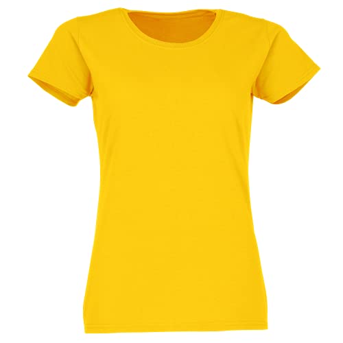 Fruit of the Loom - Lady-Fit Valueweight T - Modell 2013, Farbe:sonnenblumengelb, GröÃŸe:S von Fruit of the Loom