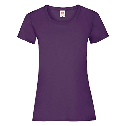 Fruit of the Loom - Lady-Fit Valueweight T - Modell 2013 L,Purple von Fruit of the Loom