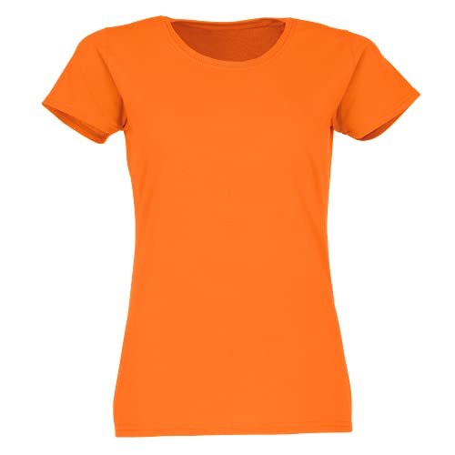 Fruit of the Loom - Lady-Fit Valueweight T - Orange - S (10) von Fruit of the Loom