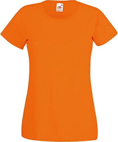 Fruit of the Loom - Lady-Fit Valueweight T - Orange - XL (16) von Fruit of the Loom