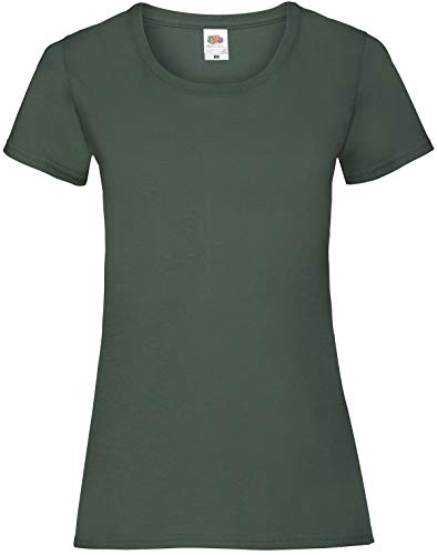 Fruit of the Loom – Lady-Fit Valueweight T-Shirt SS050 Gr. X-Large, flaschengrün von Fruit of the Loom