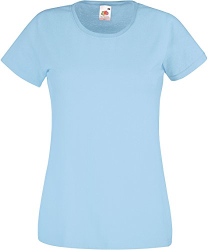 Fruit of the Loom - Lady-Fit Valueweight T - Sky Blue - M (12) von Fruit of the Loom