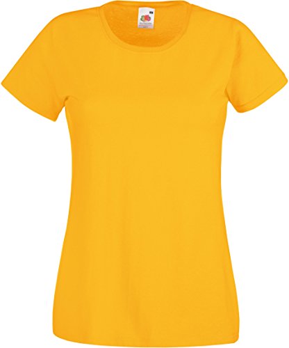 Fruit of the Loom - Lady-Fit Valueweight T - Sunflower - 2XL (18) von Fruit of the Loom