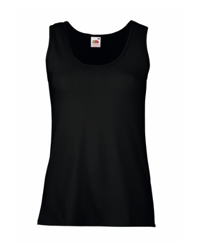 Fruit of the Loom - Lady-Fit Valueweight Tank Top M,Black von Fruit of the Loom