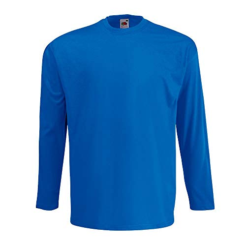 Fruit of the Loom - Langarmshirt 'Valueweight Longsleeve T' / Royal, 3XL von Fruit of the Loom