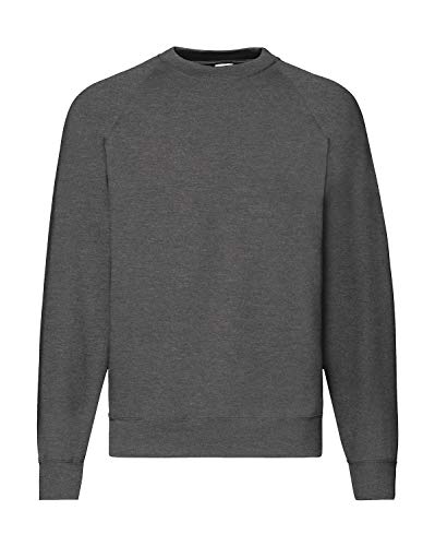 Fruit of the Loom Leichter Raglan Sweat Light Graphite 2XL von Fruit of the Loom