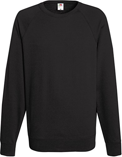 Fruit of the Loom Lightweight Raglan Sweat 62-138-0 XL,Light Graphite von Fruit of the Loom