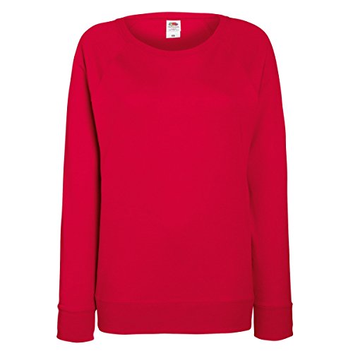 Fruit of the Loom Damen Sweatshirt Lightweight Raglan Sweat Lady-Fit von Fruit of the Loom