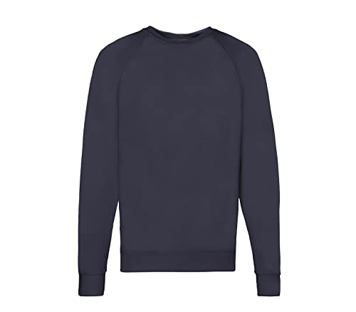 Fruit of the Loom Lightweight Raglan Sweatshirt Deep Navy + 1 HL Kauf Block M von Fruit of the Loom