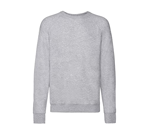 Fruit of the Loom Lightweight Raglan Sweatshirt Grau + 1 HL Kauf Block XL von Fruit of the Loom