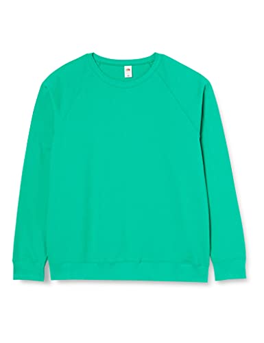 Fruit of the Loom Lightweight raglan sweatshirt Kelly Green L von Fruit of the Loom