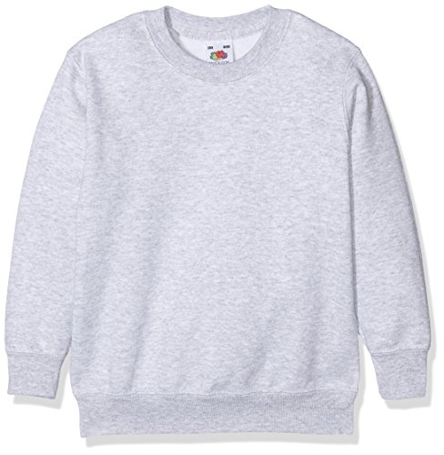 Fruit of the Loom Mädchen Kids Classic Set in Sweat Sweatshirt, Grau (Heather Grey), Herstellergröße: 3-4 años (104 cm) von Fruit of the Loom