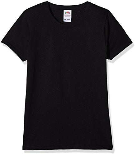 Fruit of the Loom Mädchen T-Shirt Valueweight, 5-er pack, Schwarz (Black 36), Gr. 5-6 Jahre (116 cm) von Fruit of the Loom