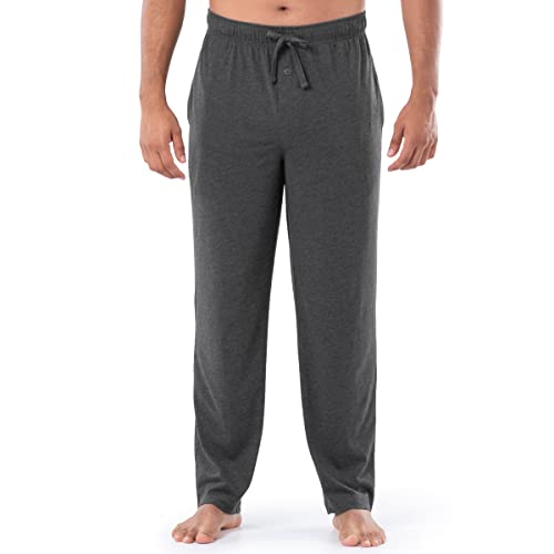 Fruit of the Loom Men's 1-Pack Extended Sizes Jersey Knit Sleep Pant, Charcoal Heather, 3X von Fruit of the Loom