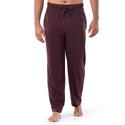 Fruit of the Loom Men's 1-Pack Extended Sizes Jersey Knit Sleep Pant, Dark Red, 5X von Fruit of the Loom