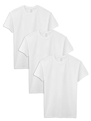 Fruit of the Loom Men's 3-Pack Tall Size Crew-Neck T-Shirt, White, 2XLT von Fruit of the Loom