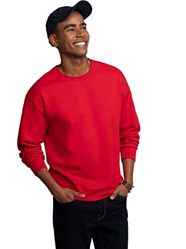 Fruit of the Loom Men's Eversoft Fleece Sweatshirts & Hoodies, Sweatshirt-Red, 3X-Large von Fruit of the Loom