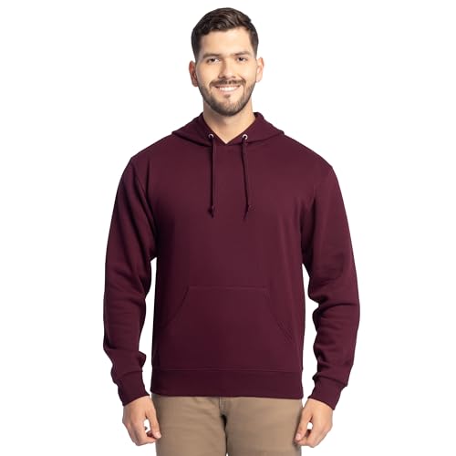 Fruit of the Loom Men's Eversoft Fleece Sweatshirts & Hoodies Shirt, Pullover-Maroon, Medium von Fruit of the Loom