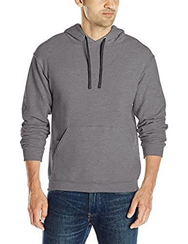 Fruit of the Loom Men's Hooded Sweatshirt,Charcoal Heather,Large von Fruit of the Loom