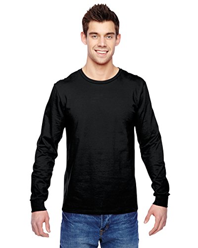 Fruit of the Loom Mens Jersey Long-Sleeve T-Shirt (SFLR) -Black -3XL von Fruit of the Loom