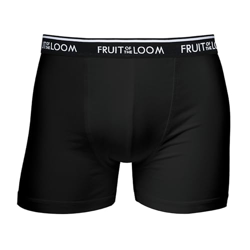 Fruit of the Loom Mens Shorty Boxershorts 2er Pack Unterhosen schwarz Gr. L (6) von Fruit of the Loom