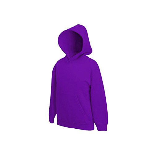 Fruit of the Loom New Kids Hooded Sweat #PE Violett - 116 von Fruit of the Loom