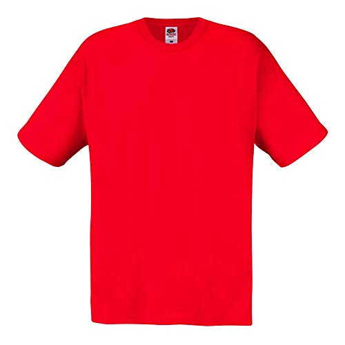 Fruit of the Loom - Original Full Cut T-Shirt XXL,Red von Fruit of the Loom