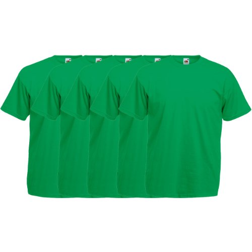 Fruit of the Loom Original T Rundhals T-Shirt F140 5er Pack- Gr. 3XL, Kelly Green Fruit of the Loom Original T Rundhals T-Shirt F140 5er Pack- Gr. 3XL, Kelly Green von Fruit of the Loom