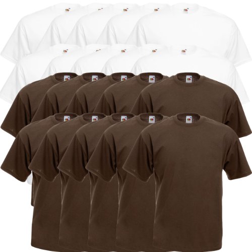 Fruit of the Loom Original Valueweight T Rundhals T-Shirt F140 20er Pack von Fruit of the Loom