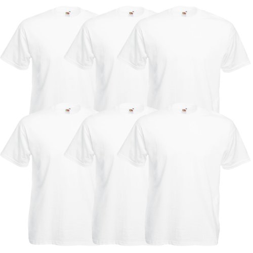 Fruit of the Loom Original Valueweight T Rundhals T-Shirt F140 6er Pack 2/2 von Fruit of the Loom
