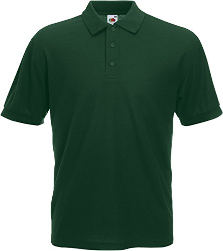 Fruit of the Loom Pique Polo Shirt SIZE S COLOUR Bottle von Fruit of the Loom