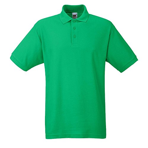 Fruit of the Loom - Piqué Poloshirt Mischgewebe '65/35 Polo' / Kelly Green, XXL von Fruit of the Loom