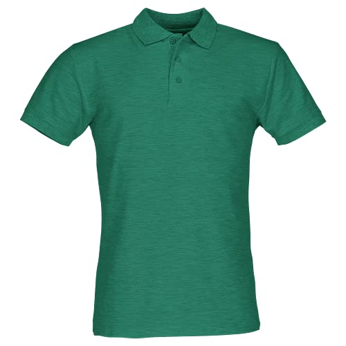 Fruit of the Loom Polo, Größe:3XL, Farbe:Retro grün meliert von Fruit of the Loom