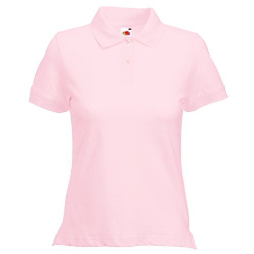 Fruit of the Loom Polo Lady-Fit - Farbe: Fuchsia - Größe: L von Fruit of the Loom