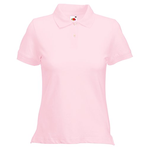 Fruit of the Loom Polo Lady-Fit - Farbe: Fuchsia - Größe: L von Fruit of the Loom