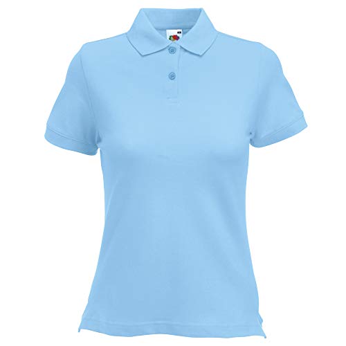 Fruit of the Loom Polo Lady-Fit - Farbe: Sky Blue - Größe: XXL von Fruit of the Loom