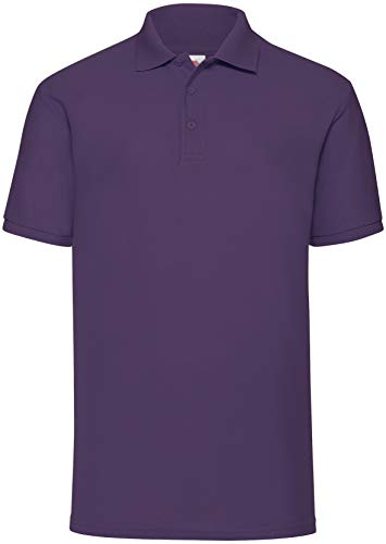 Fruit of the Loom Polo-Shirt * 65/35 Polo XXL * Violett Violett,XXL von Fruit of the Loom